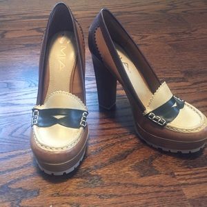 MIA Platform Penny Loafer Heel - Size 7